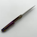 Custom Knife Factory FIF18 Tumbled Titanium Handles & M398 (In House Modified)