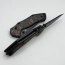 Kansept Knives Apollo Blackwash Titanium w/ Copper Carbon Fiber Inlaid Handles & Black S35VN K2107V3