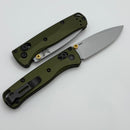 Benchmade Mini Bugout Woodland Green Aluminum & Crushed Silver Cerakote S90V 533SL-10