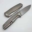 Vanguard ESOX Titanium Framelock w/ M390 & Timascus Clip