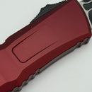 Blemish Microtech Knives Combat Troodon Gen III Black tactical Interceptor w/ Merlot Handle Signature Series 1217-1MRS