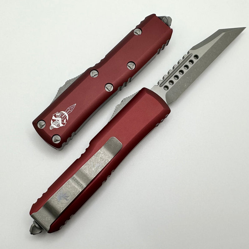 Microtech UTX-85 Warhound Apocalyptic & Merlot Signature Series 719W-10APMRS