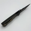 Chaves Knives Redencion 229 The Suit PVD Ti Integral w/ Bronze Ti Inlays & PVD M390 Tanto - 50 Series