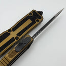 Microtech Scarab 2 Gen 3 Black Spine Fluted Tanto w/ Tan Handle 1279-1TA