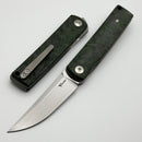 Reate Bushido w/ Dark Matter Green Handles & Hand Satin M390