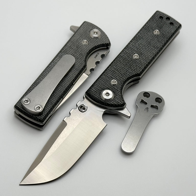 Chaves Knives T.A.K w/ Black Micarta & Drop Point Elmax - Blue Label