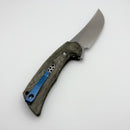 Reate Knives PL-7 Green/Black Micarta Handles & Satin Nitro-V