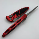 Microtech Socom Elite Auto w/ Apocalyptic T/E Partial Serrated & Red Handle 161A-11APRD