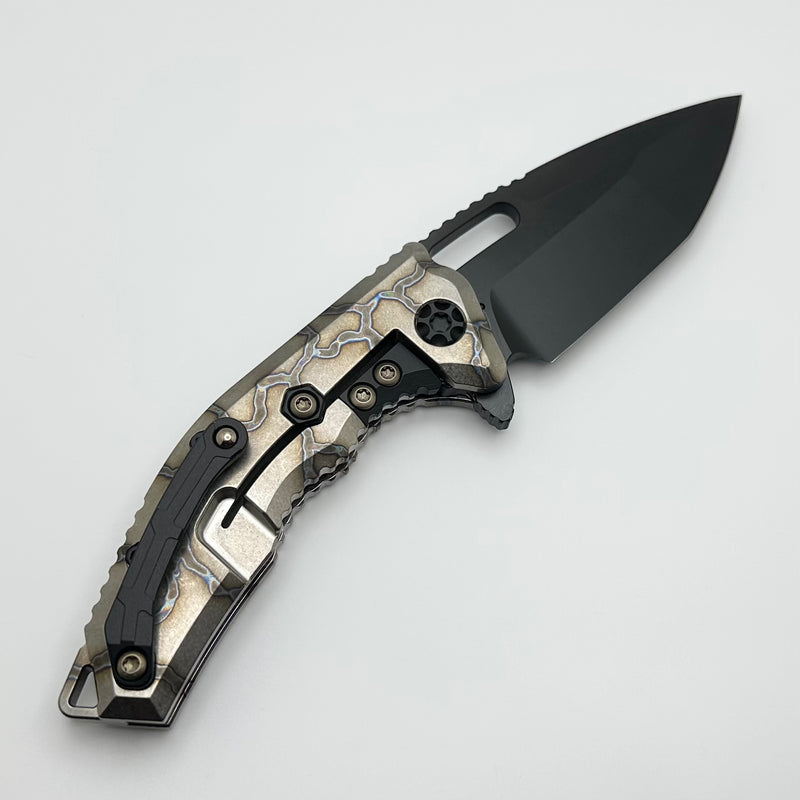 Heretic Knives Medusa Manual Flamed Titanium & DLC MagnaCut H009-6A-FTI Pre Owned