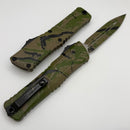 Microtech Knives Combat Troodon Gen III D/E OD Green/Tan w/ Black Splatter Signature Series 1142-1ODTABKSPLS