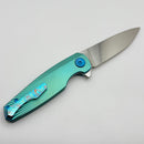 Holt Bladeworks Morpheus w/ Bent Starburst Titanium Handles & Stonewash Uddeholm Vanas SuperClean 1749