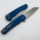 Pro-Tech Malibu Textured Blue Handle & Stonewash MagnaCut Reverse Tanto Blade 5405-Blue