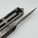 Microtech Scarab 2 Gen 3 Apocalyptic Spine Fluted Tanto w/ Natural Clear Handle 1279-10APNC