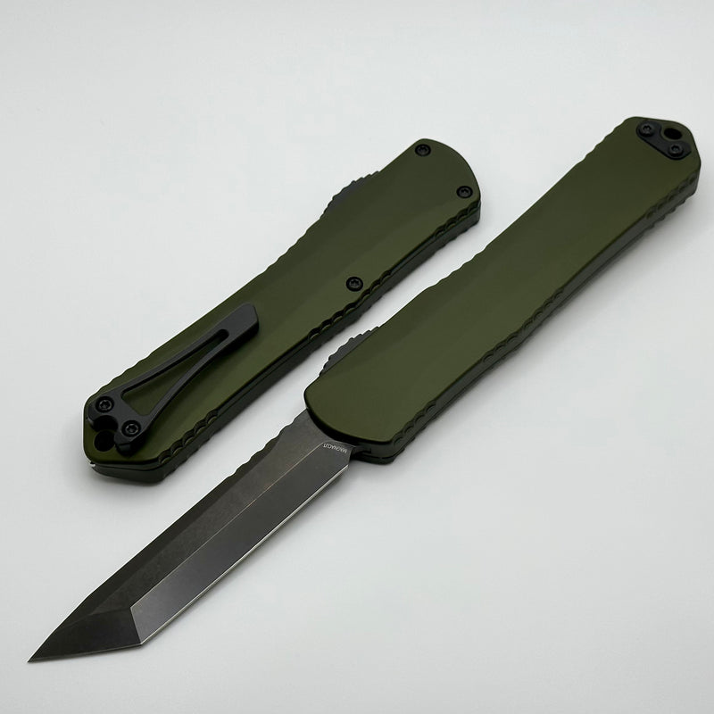 Heretic Knives Manticore X OD Green Handle & DLC Tanto MagnaCut H031-6A-GRN