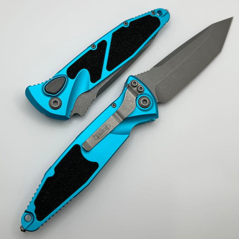 Microtech Socom Elite Auto Turquoise w/ Tanto Apocalyptic 161A-10APTQ