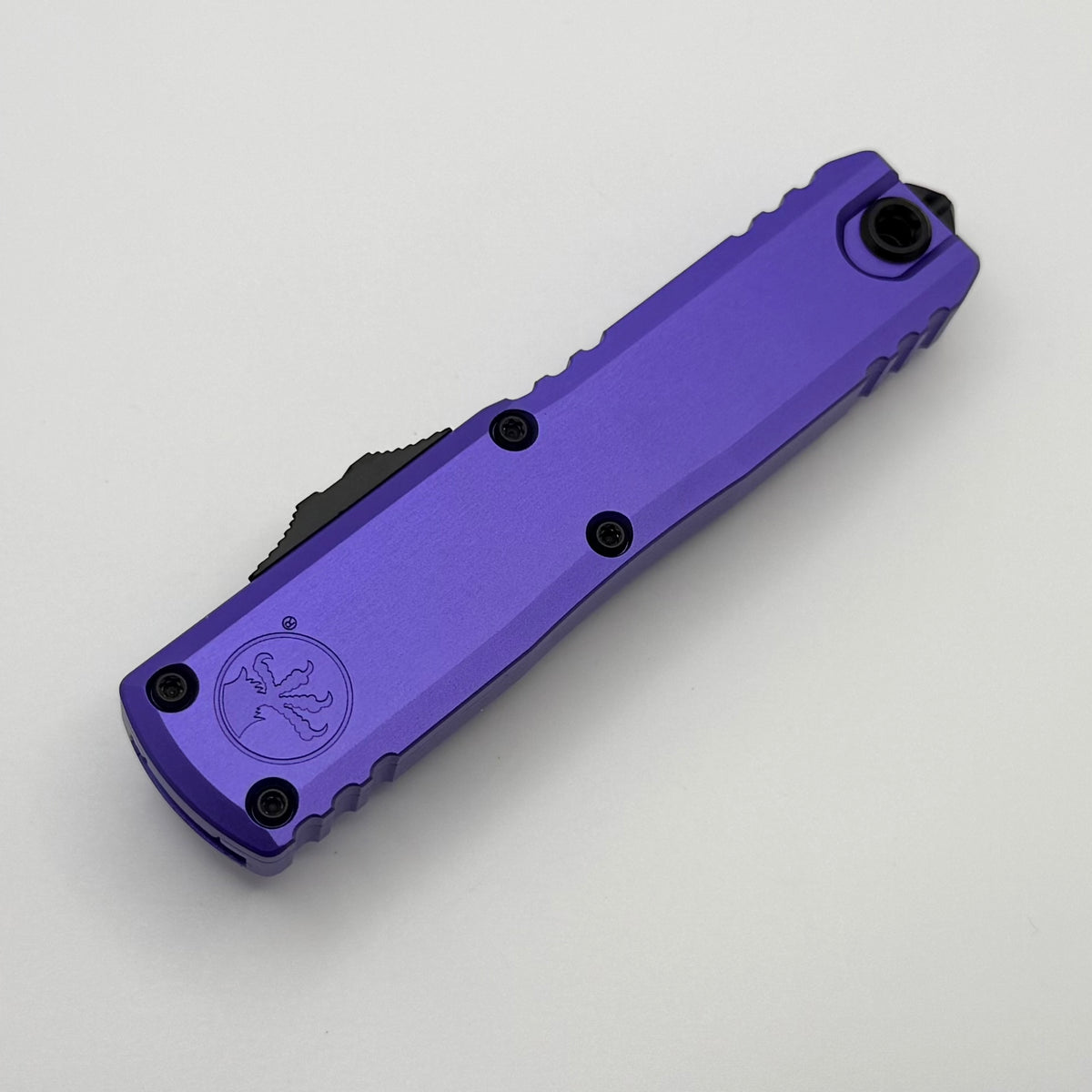 Microtech UTX-85 Gen IV w/ Purple Handle & Double Full Serrated Tactic