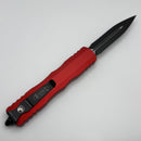 Microtech Dirac Delta Red Handle w/ Black D/E 227-1RD