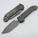 Microtech Knives LUDT Gen III Apocalyptic Tanto Slab Side Titanium Handles 1136-10APMS1
