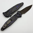 Marfione Select Microtech Socom Delta Ram-Lok Purple Haze Carbon Fiber Handles & DLC M390MK NCB Exclusive 159RL-1DLCTMS1