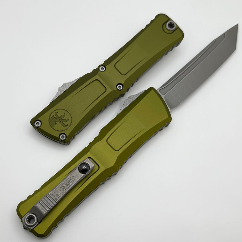 Microtech Knives Combat Troodon Gen III Apocalyptic Tanto w/ OD Green Handle 1144-10APOD