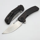 Tactile Knife Co Archer Orange TechnoCarbo Inlaid Blackwash Titanium Framelock w/ MagnaCut