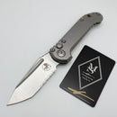 Microtech Knives LUDT Gen III Slab Side Titanium Handles w/ Partial Serrated Stonewash Tanto & Bronze Accents 1136-11MS1