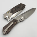 Remette RT Meteor Titanium Handles w/ Carbon Fiber Inlays & M390 RTPT-D