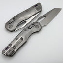 Microtech Marfione Select MSI RAM LOK Titanium Handles w/ Double Vapor Blast & Purple Accents & Stonewash M390MK 210-10MS3