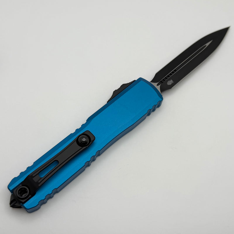 Grenade Blem Microtech Ultratech Gen IV D/E Tactical Standard w/ Blue Handle 11224-1BL