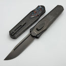 Remette RT Swordfish DLC Titanium Handle w/ Carbon Fiber Inlay & DLC Clip Point M390 Manual OTF ZL101B5