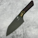 Microtech Santoku 6" Black Cherry G-10/Ti Handle w/ DLC M390MK Signature Series 3200B-1DLCBCS