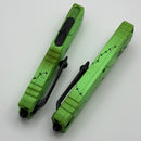 Microtech UTX-85 Gen IV Oogie Boogie Aluminum Handle w/ T/E Full Serrated M390MK Signature Series 12334-3OOS