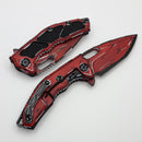 Heretic Knives Medusa Auto Red Cel Shade w/ Tanto MagnaCut H011-CS-RD
