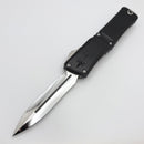 Marfione Custom Combat Troodon LT Gen III w/ Hefted Black Handle & Carbon Fiber Inlaid Mirror D/E