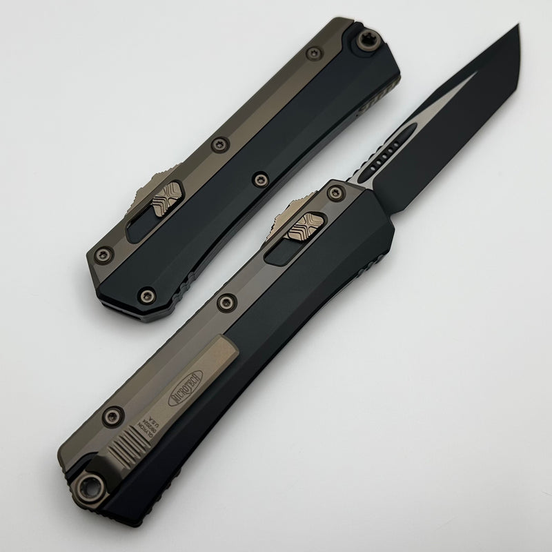 Microtech Glykon Black Tanto w/ Bronze Accents 185-1BK-Z2