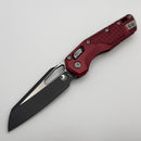 Microtech Knives MSI RAM LOK Merlot Aluminum Frag Handles & Two Tone Black M390MK 210-1FRMR