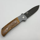 Pro-Tech ATCF Gray Aluminum w/ Contoured Mastodon Bark Inlays & Mosaic Button w/ Chad Nichols Damascus 2025 ATCF Custom 001