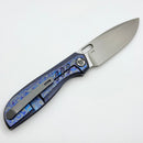 Poikilo Blade Gecko Midtech 5 ZircuTi Handles w/ Zirc Accents & Hand Satin M398