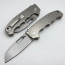Demko Knives MG AD20 w/ Smooth Titanium Handles & CPM-3V Shark Foot One Per Household