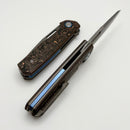 Mechforce Knives Oeser Nebo V2 Copper Flow Carbon Fiber Handles & Elmax