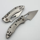 Marfione Select Manual M-Stitch RAM LOK Slab Side Titanium Handles w/ Flamed Accents & Stonewash M390MK 169MRL-10MS4
