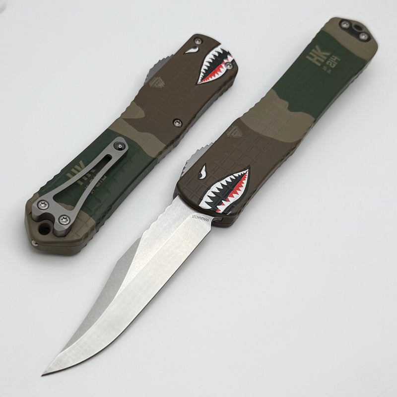 Heretic Knives Manticore X A-10 Edition Frag Handle & Stonewash Bowie MagnaCut H030BF-2A-A10