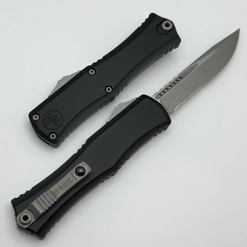 Microtech Knives Mini Hera Apocalyptic S/E Partial Serrated M390MK w/ Black Handle 1703M-11AP