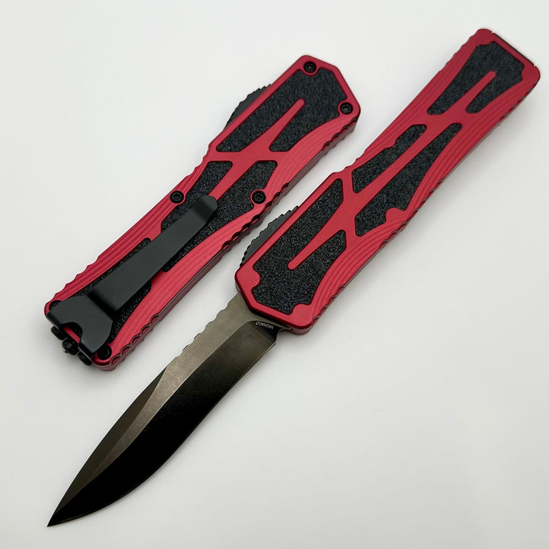 Heretic Knives Colossus DLC Recurve Magnacut & Red Handle H042-6A-RED