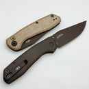 Zero Tolerance 0512 w/ Natural Canvas Micarta/Titanium Handles & CPM Cru-Wear ZT0512