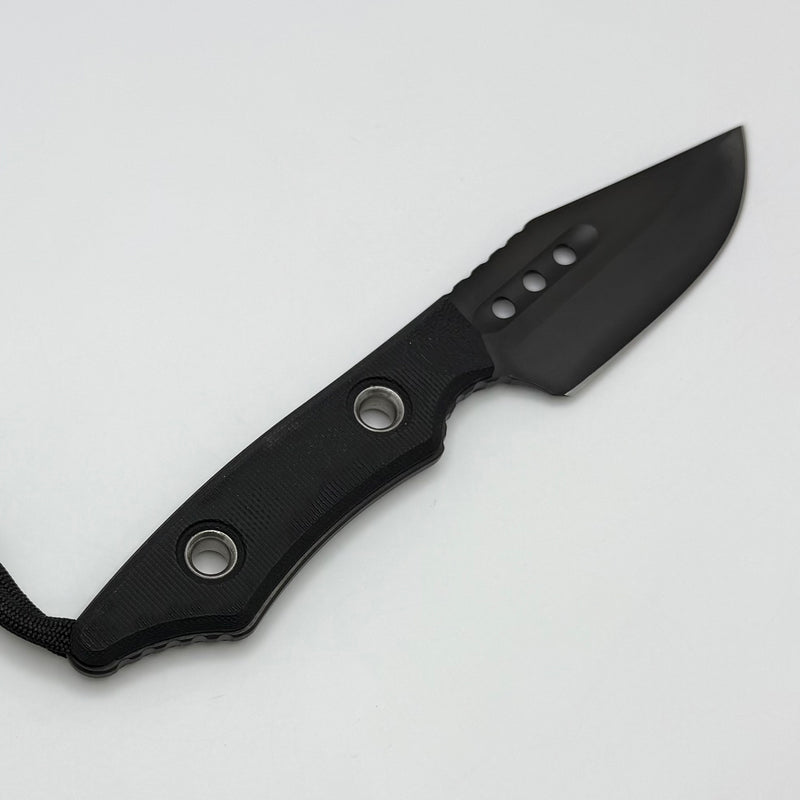 Heretic Kobold Black G-10 Handles w/ DLC Bowie MagnaCut Fixed Blade H065-6A-BLK/G10