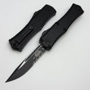 Microtech Knives Mini Hera Tactical S/E Partial Serrated M390MK w/ Black Handle 1703M-2T