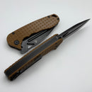Tenable Knives Bombur Brown Frag G10 Handle w/ Stonewash D2 Midgards Messer Design T1054A2