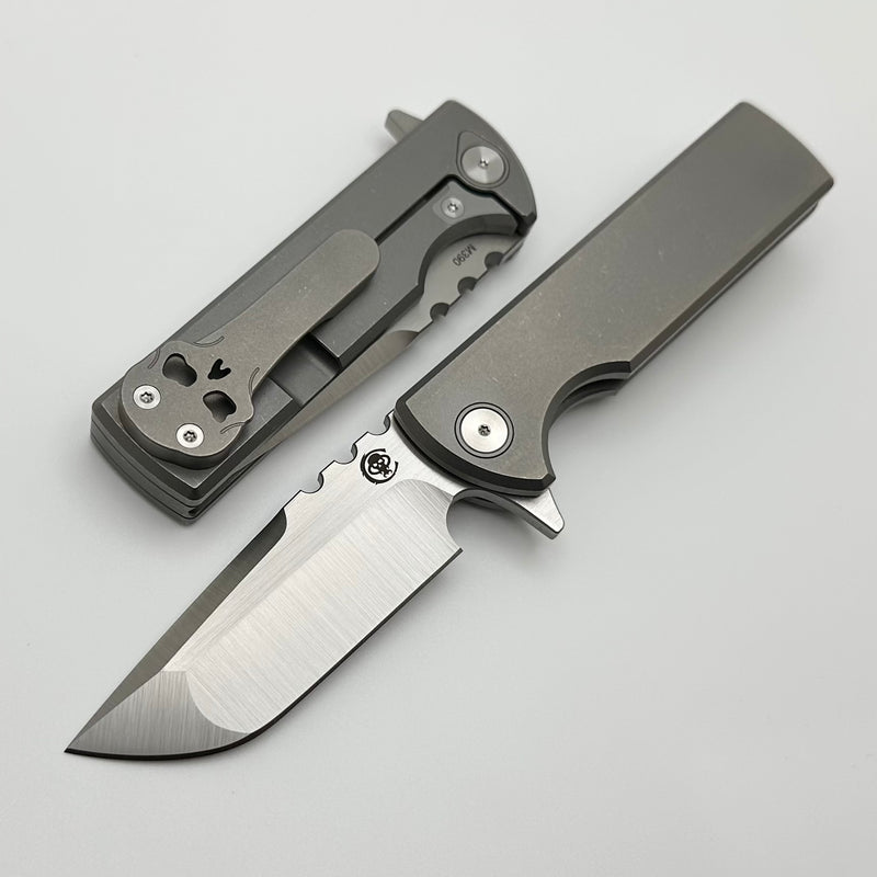 Chaves Knives T.A.K Ambidextrous Knife Drop Point M390 & Titanium Integral Gen 2