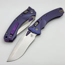 Microtech Marfione Select Amphibian RAM LOK Purple Haze Titanium Handles & Stonewash M390MK w/ Double Vapor Blast & Purple Accents 137RL-10MS5